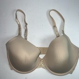 Wacoal 85340 French Garden Seamless Beige Underwire T-Shirt‎ Bra Size 34 DD
